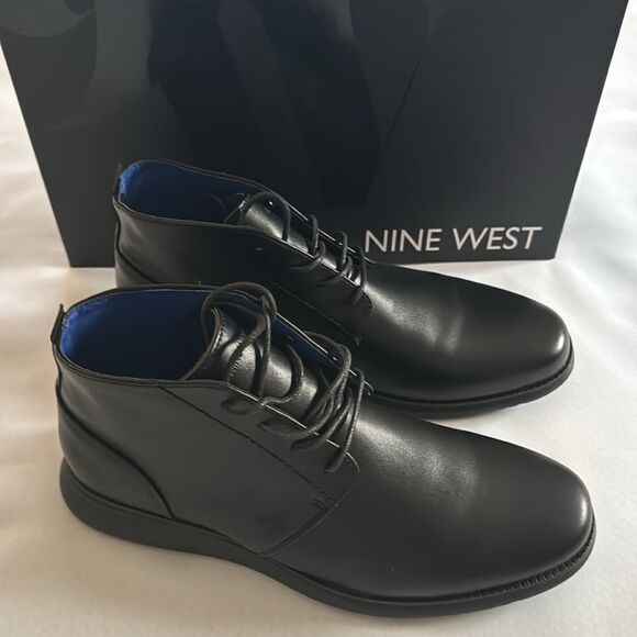 Nine West Boots Mens 9 Black Hardey - Picture 1 of 4